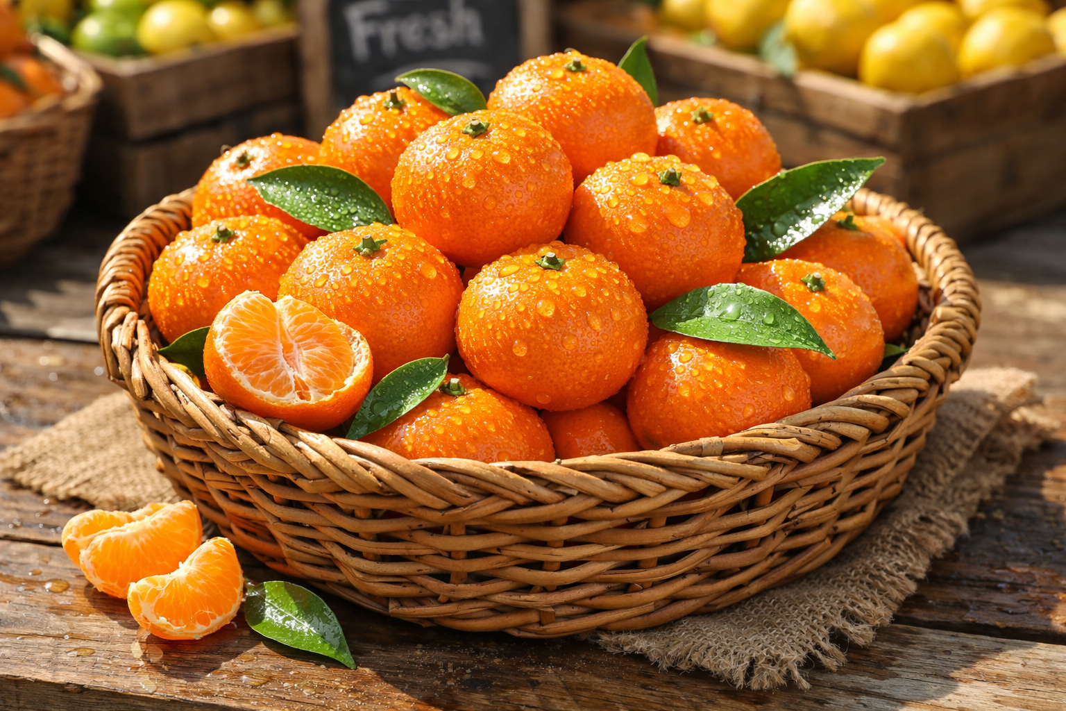 Fresh mandarins for Wonderful Citrus