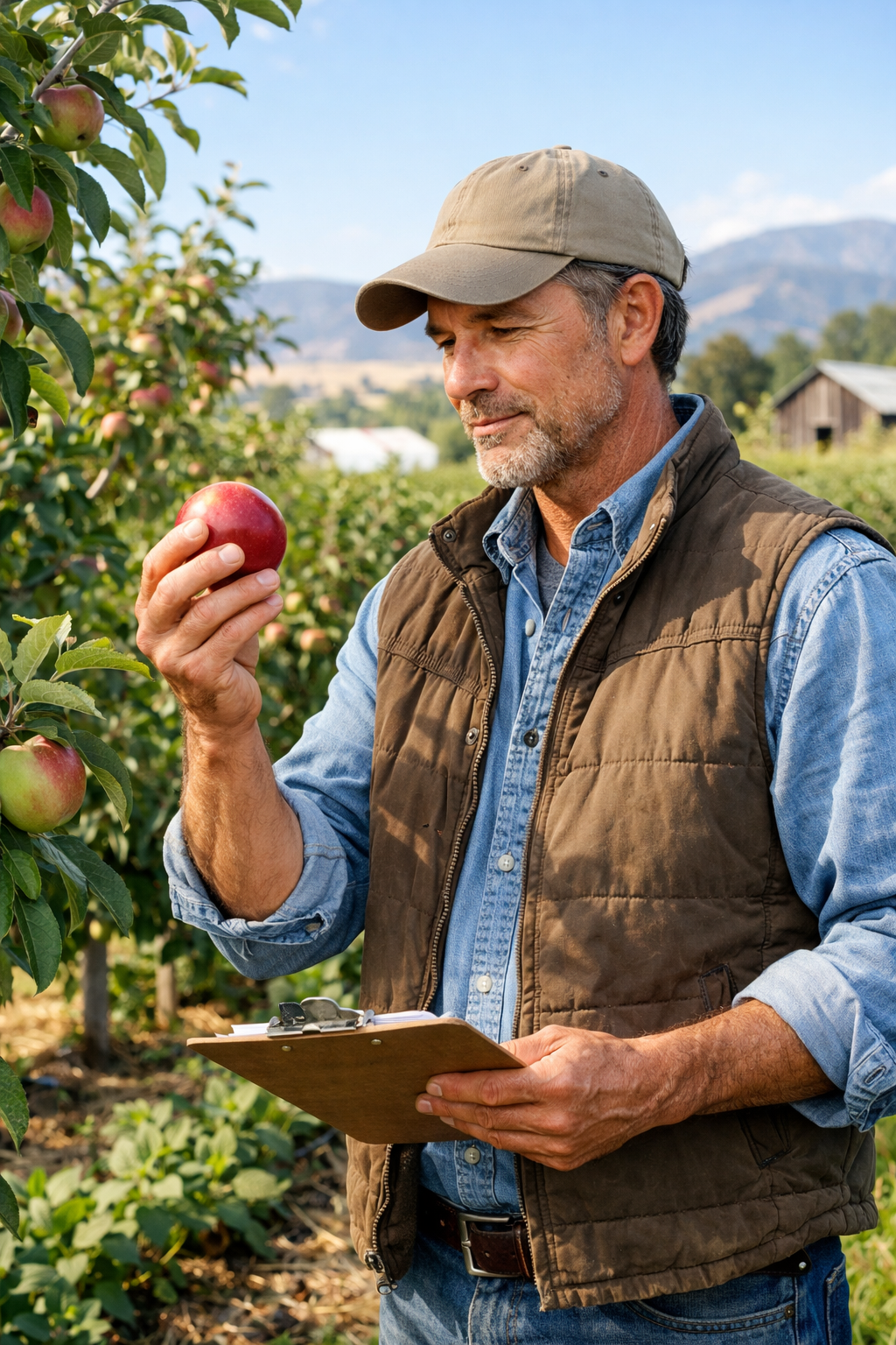 Field operations leader in orchard